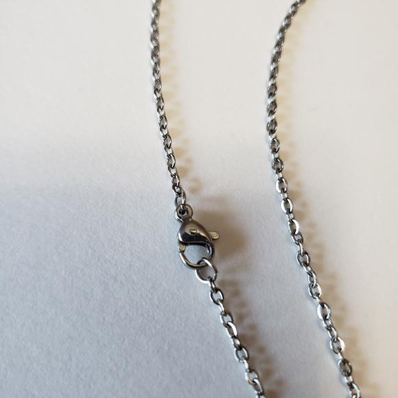 1pc Exquisite Cute And Fashionable Silvery Cat Pendant Necklace, - Picture 3 of 5